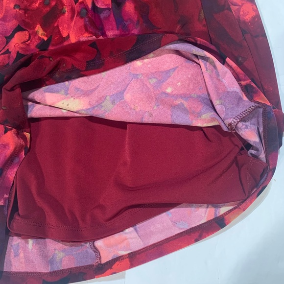 Lauren Ralp Laure cowl neck sleeveless red floral  dress - Picture 11 of 13